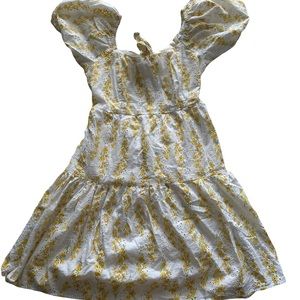 Backless flower dress